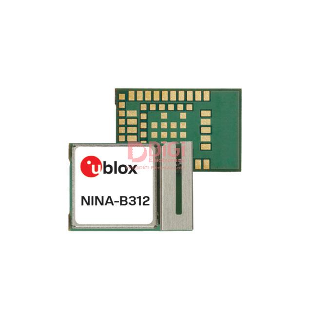 NINA-B112-00B The u-blox NINA-B112-00B is a Bluetooth v5.0 transceiver module operating at 2.4GHz. It offers a data rate of 2Mbps and an output power of 10dBm.