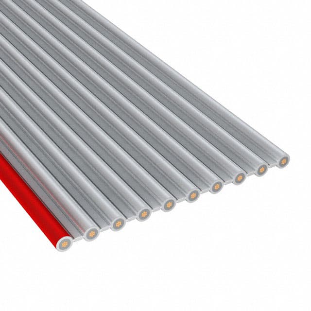 8125/10 100 CBL RIBN 10COND 0.1 GRAY 100'