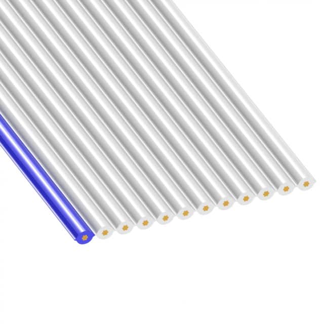 3609/12 100 CBL RIBN 12COND 0.025 WHITE 100'