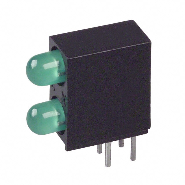 SSF-LXH240GGD LED 3MM RA 2-HI GRN/GRN PC MNT