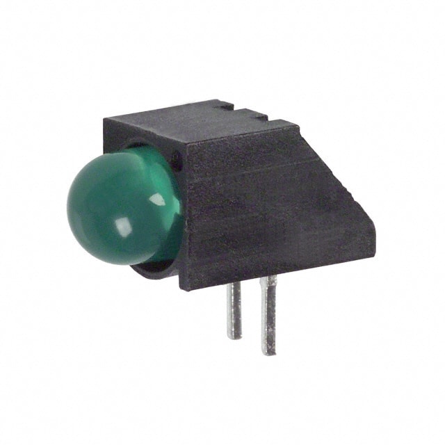 5500207 LED 5MM RT ANGLE GREEN PC MNT