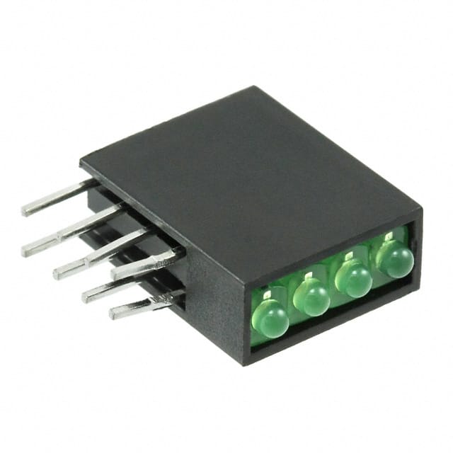 H485CGDL LED QUAD GREEN 565NM RA PC MOUNT