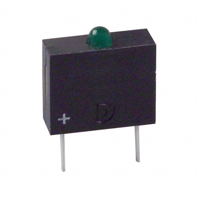5553303F LED 2MM 5V VERTICAL GREEN PC MNT