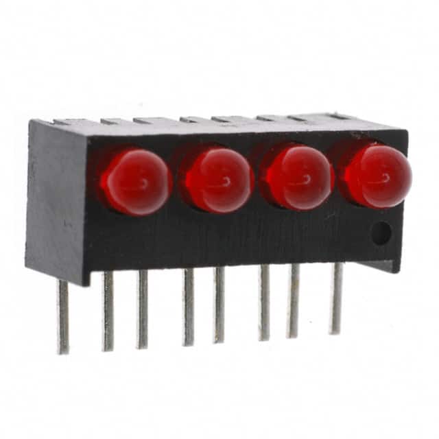 5510407004F LED 3MM QUAD HI EFF RED PC MNT