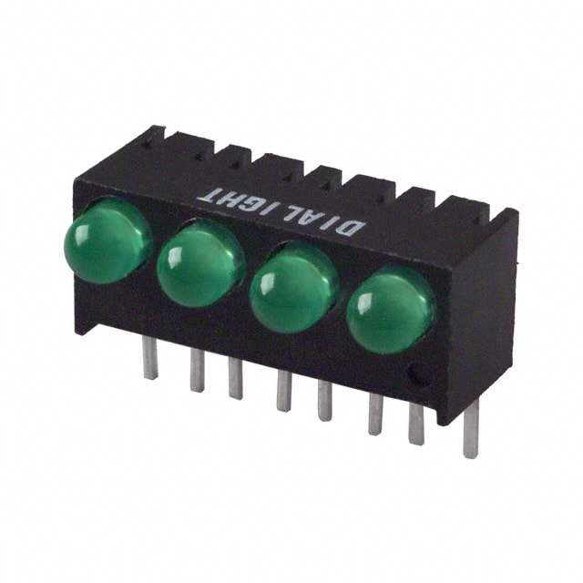 5510607004F LED 3MM QUAD 5V GREEN PC MNT