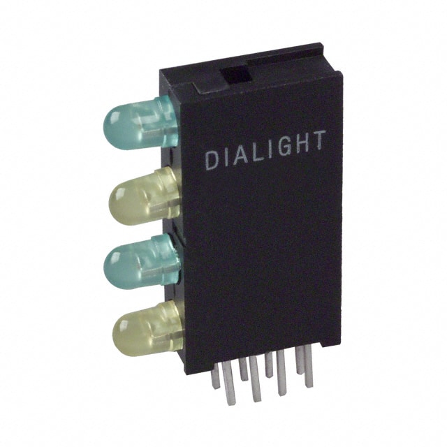 5680102323F LED 4HI 3MM GRN/YEL/GRN/YEL PCMT