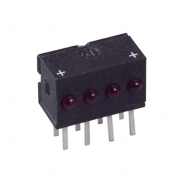 5554003 LED 2MM QUAD 5V RED