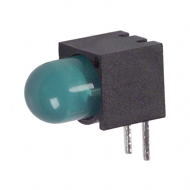 5501305F LED 5MM RT ANG LOW CUR GRN PCMNT