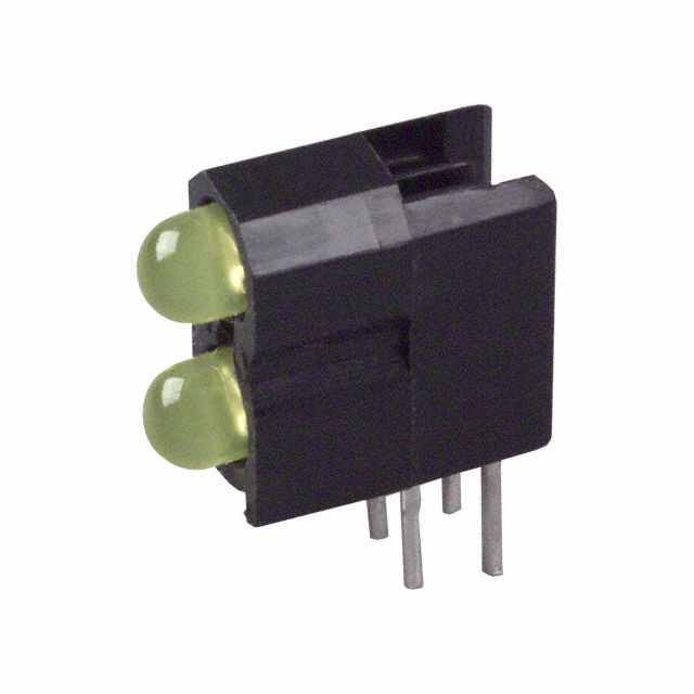 5680F7_7 LED YELLOW T1 DUAL RIGHT ANG PCB