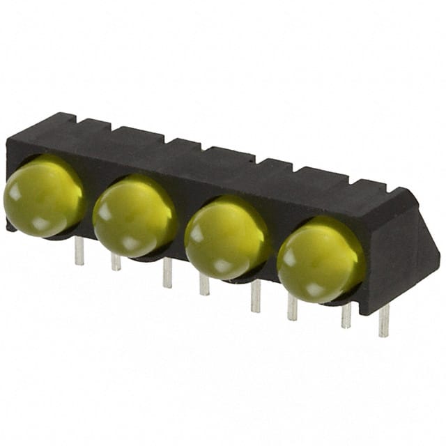 5500307004F LED 5MM QUAD YELLOW PC MNT