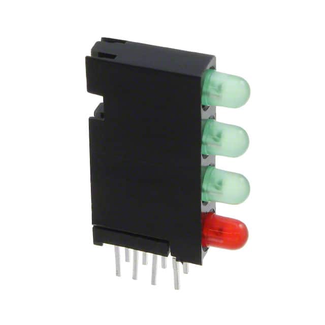 5680102221F LED CBI 3MM 4X1 RED,GRN,GRN,GRN