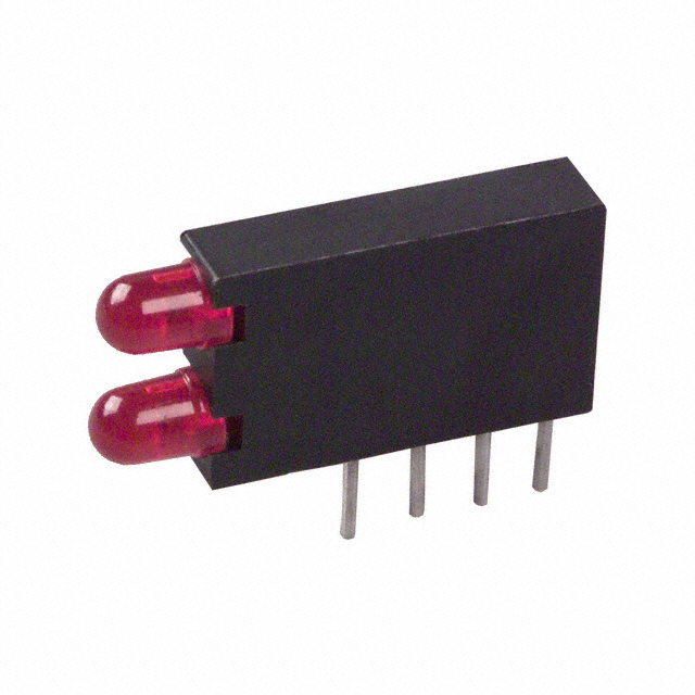 5682F1_1 LED RED/RED DUAL T1 PC MOUNT