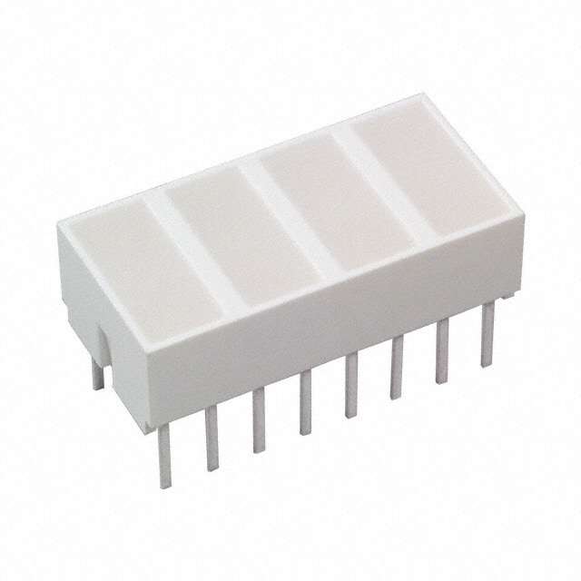 HLMP-2720 LED LT BAR 8.89X3.81MM QUAD YLW