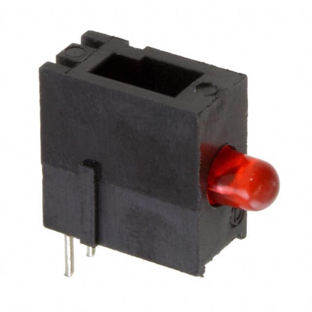 5511101F LED CBI 3MM DIN RED DIFF SGL RA