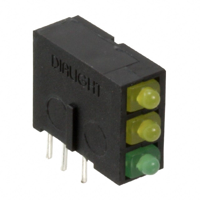 5700100332F LED CBI 2MM 3X1 YLW,YLW,GRN DIFF