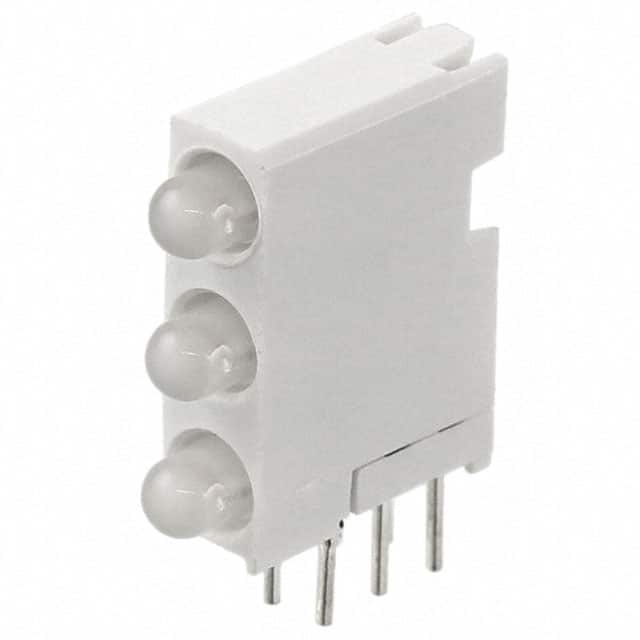 5640700815F LED CBI 3MM 3X1 GRN/YLW BICOLOR