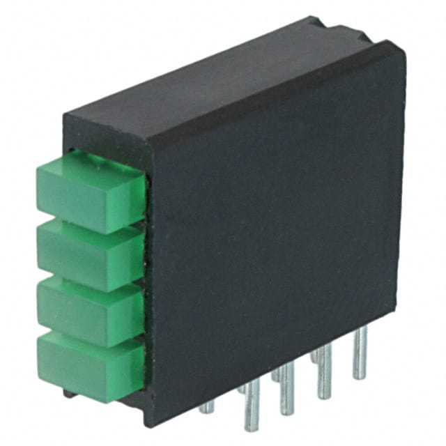 5680122222F LED CBI 4X1 RECT GRN,GRN,GRN,GRN