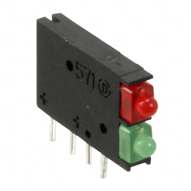 5710112100F LED CBI IND 2MM BI-LEVEL RD/GRN
