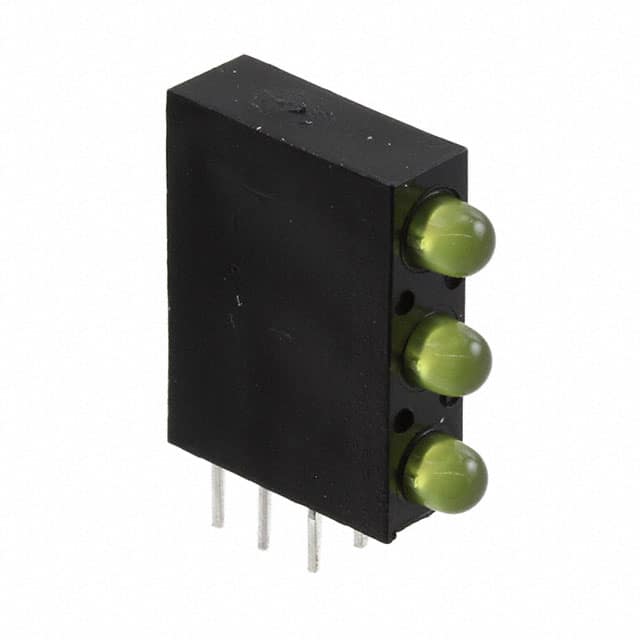 QLA764B-3Y LED 3MM BI-LVL RA YELLOW DIFF
