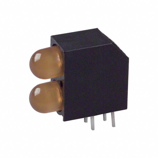 5520333F LED 2HI 5MM 5V RT ANG YEL PC MNT