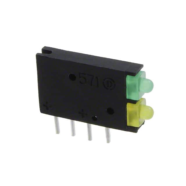 5710123100F LED CBI 2MM BI-LEVEL GN,YW DIFF