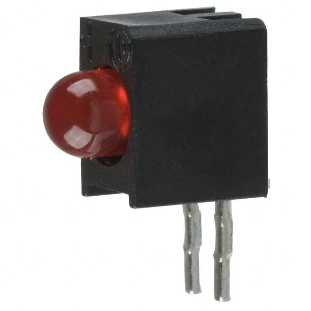 5510409 LED 3MM RT ANG HI EFF RED PC MNT