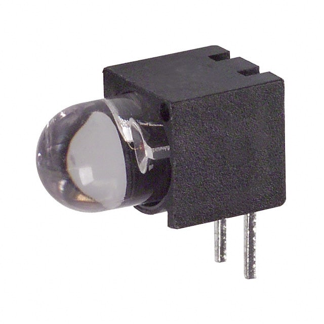 5505505F LED 5MM RT ANG SUP CLR RED PCMNT