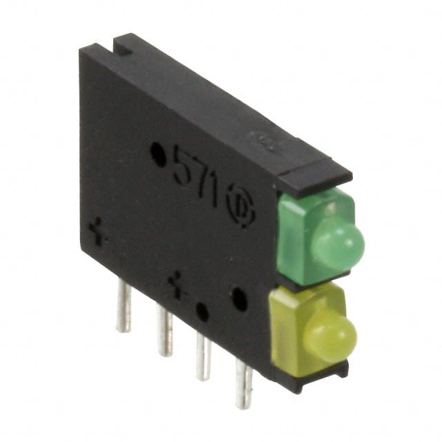 5710123F LED CBI 2MM BI-LEVEL GN,YW DIFF