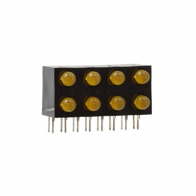 QBL7OA80D-MP8B2 LED 3MM BI-LVL 4X2 ORANGE DIFF