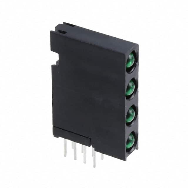 5682212222F LED CBI 3MM 4X1 GRN,GRN,GRN,GRN