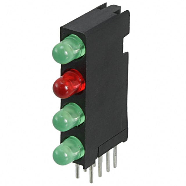 5680202122F LED CBI 3MM 4X1 GRN,GRN,GRN,GRN