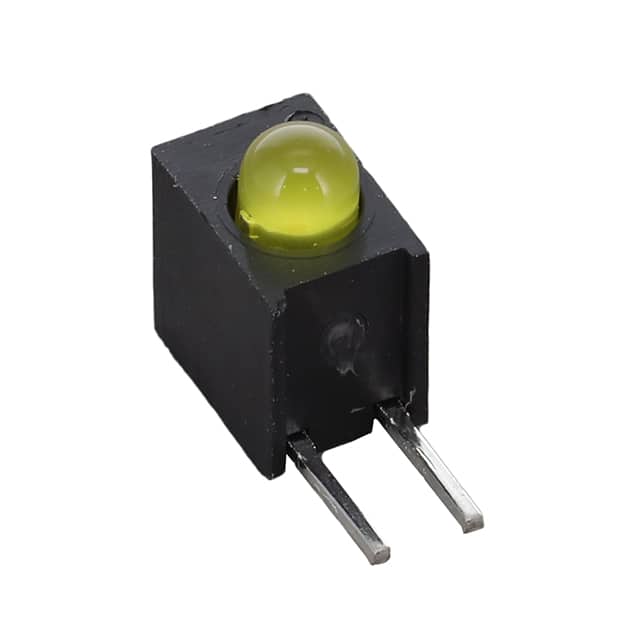 H131CYDL-120 LED ASSY RA 3MM YELLOW DIFF