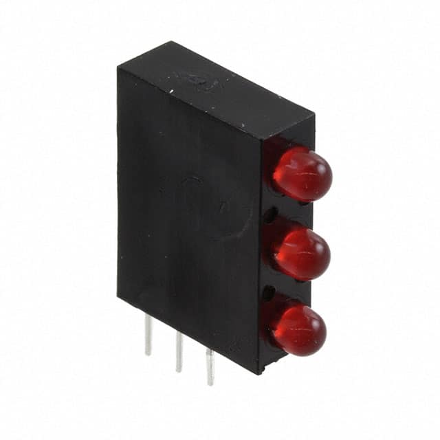QLA764B-3H LED 3MM BI-LVL RA RED DIFF