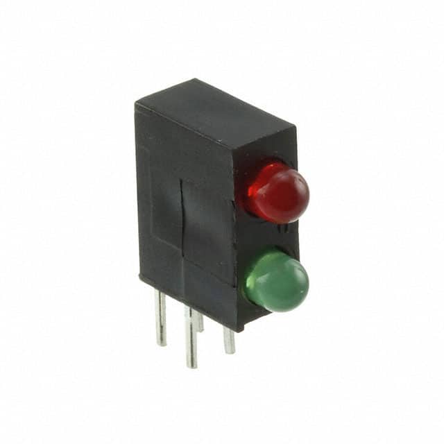 H301CHGD-100 LED ASSY RA 3MM 2LVL HER/GN DIFF