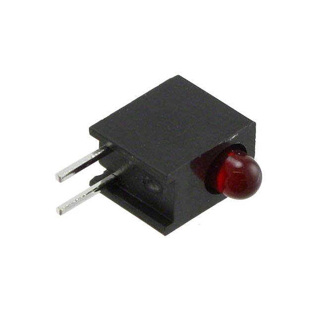 HLMP-1600-D00A2 LED 3MM 5V GAP RED RA HOUSING