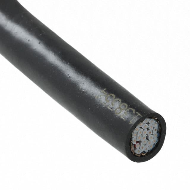 159-2801-025 CBL RIBN 25COND 0.05 BLACK 5'