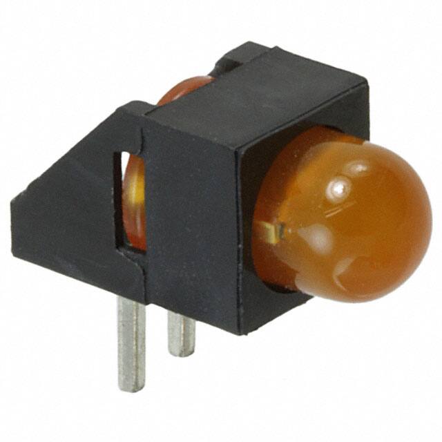 HLMP-3650-C00B2 LED 5MM 5V GAP YLW RA HOUSING