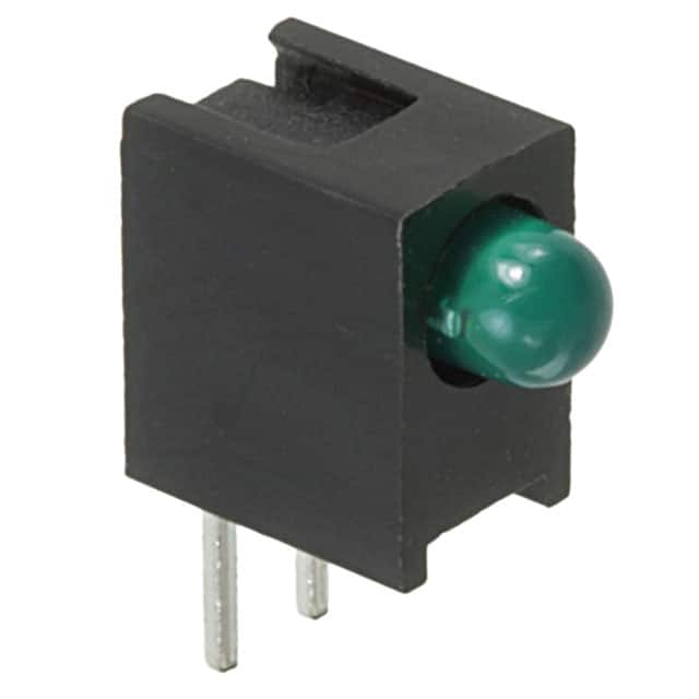 HLMP-1640-B00A2 LED 3MM 5V GAP GREEN RA HOUSING