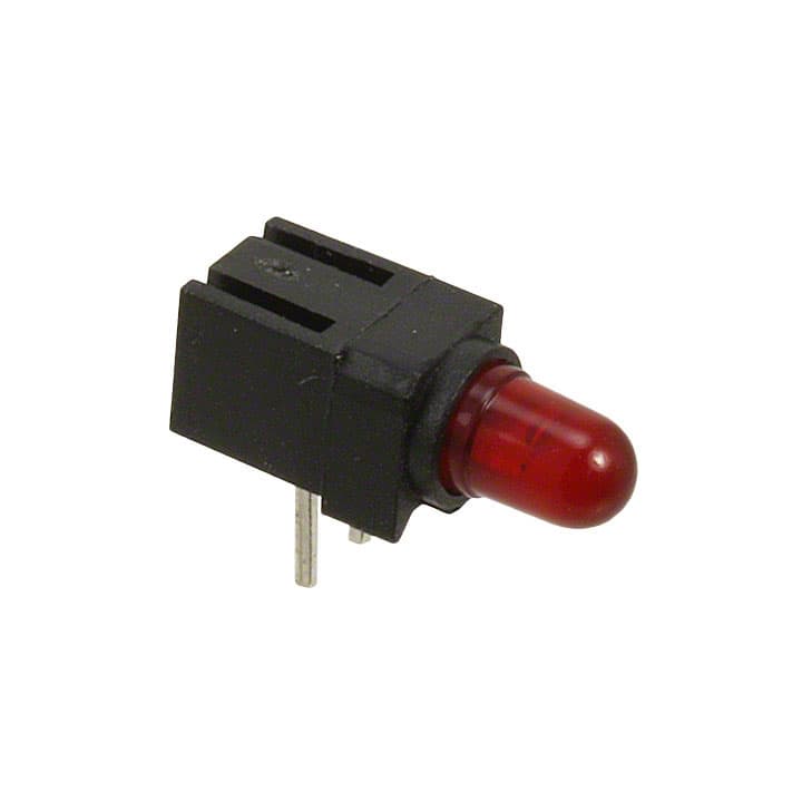 5510001844F LED CBI 3MM RED SGL BLK RA