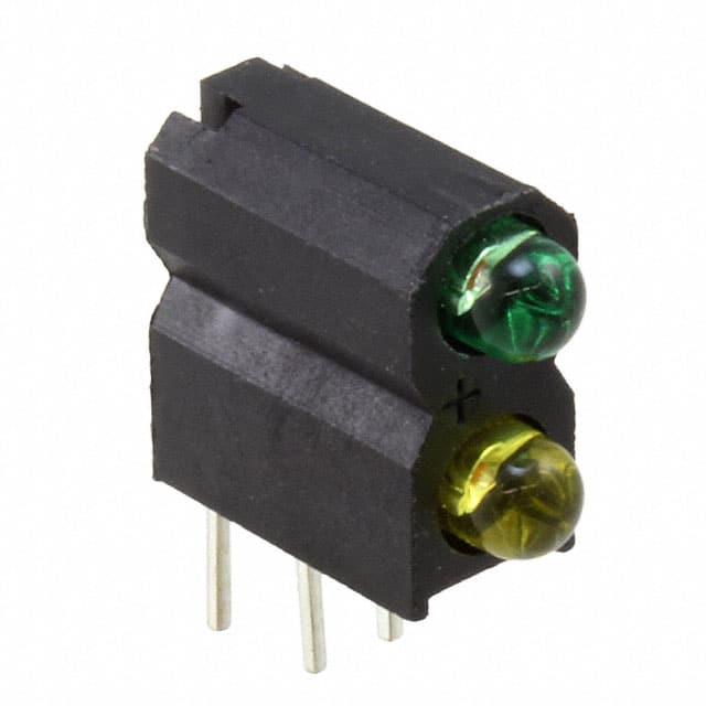 5532223300F LED CBI 3MM BI-LVL GRN/YLW TINT