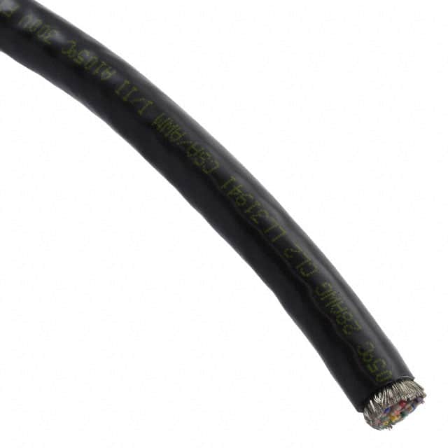 159-2801-034 CBL RIBN 34COND 0.05 BLACK 5'