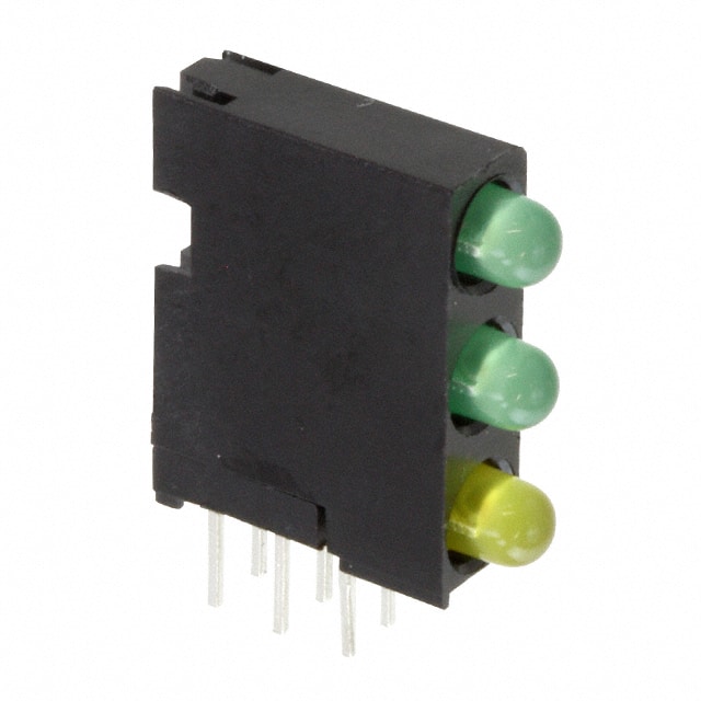 5640100223F LED CBI 3MM 3X1 GRN/GRN/YLW DIFF