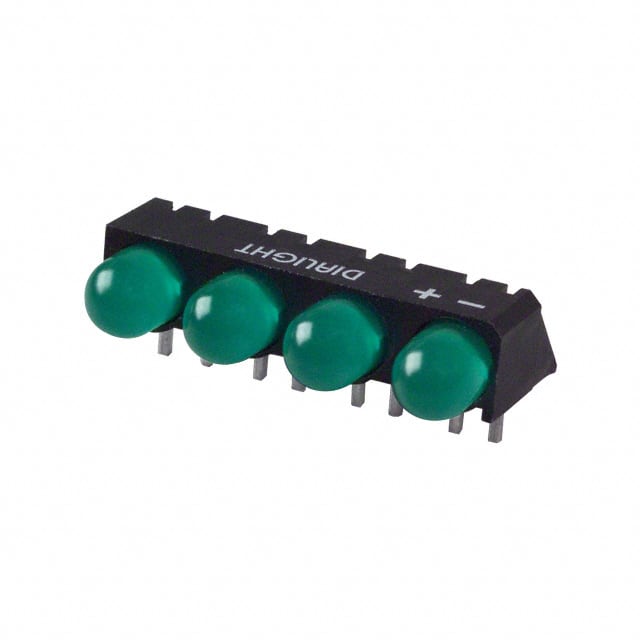 5500707004 LED 5MM QUAD 5V GREEN PC MNT