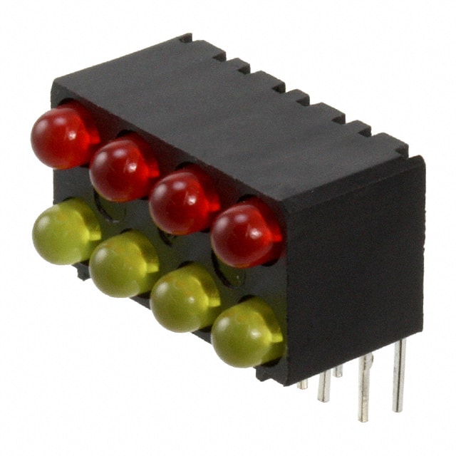 5530008813F LED CBI 3MM R,Y,R,Y,R,Y,R,Y RA