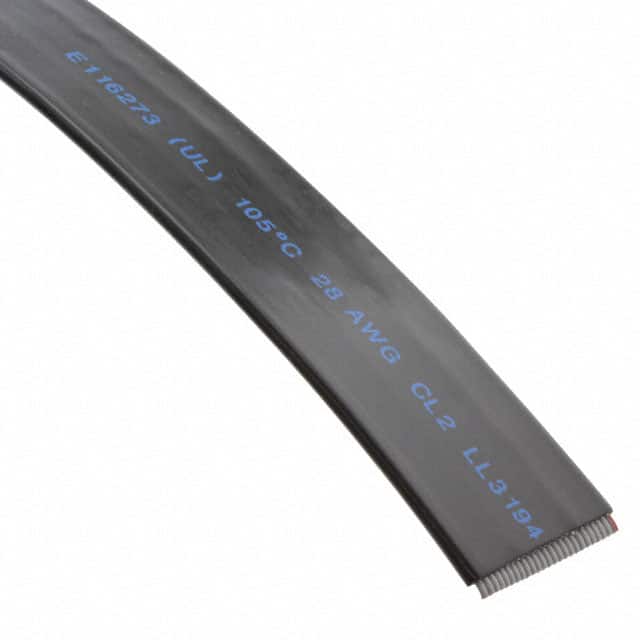 151-2831-010 CBL RIBN 10COND 0.05 BLACK 10'