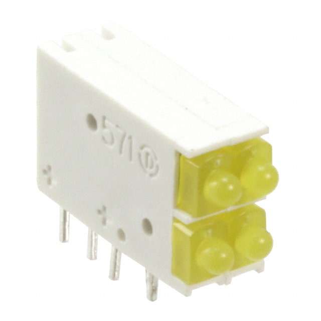 5710133810F LED CBI 2MM BI-LEVEL X 2 Y,Y