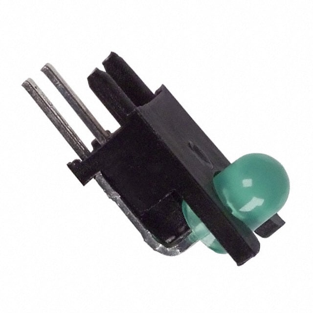 5322F5 LED GREEN T1 .25" HI RT ANG ASSY