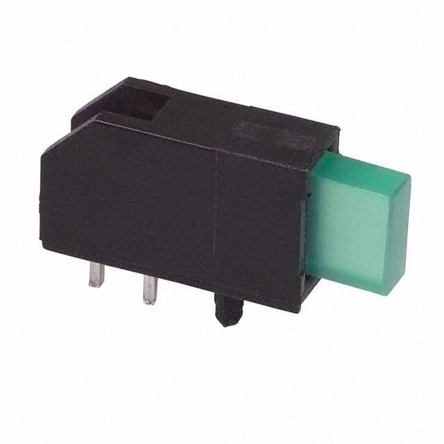 5636D5 LED GREEN RECTANGLE RIGHT ANGLE