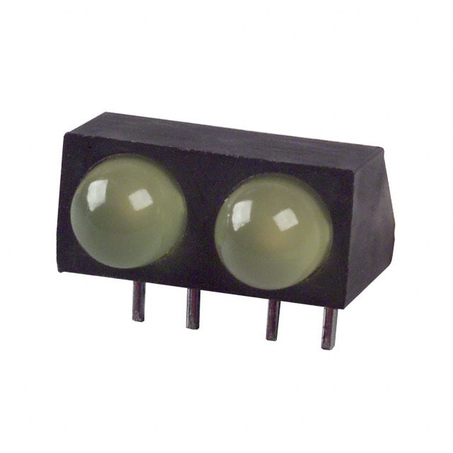 SSF-LXH2100YD LED 5MM RA 2-WIDE YELLOW PC MNT