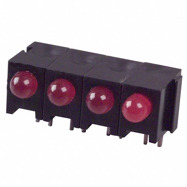 SSF-LXH2300/4ID LED 3MM RA 4WIDE MATING RED PCMT